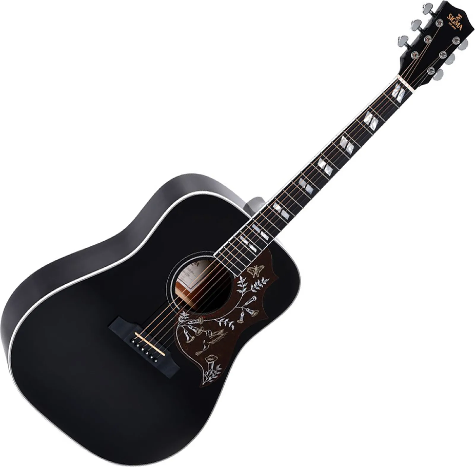 Sigma DM-SG5-BK Black Electro-Acoustic Guitar