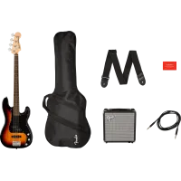 Squier Affinity Precision Bass PJ Pack LRL 3-Color Sunburst Gig Bag Rumble 15 - 230V EU