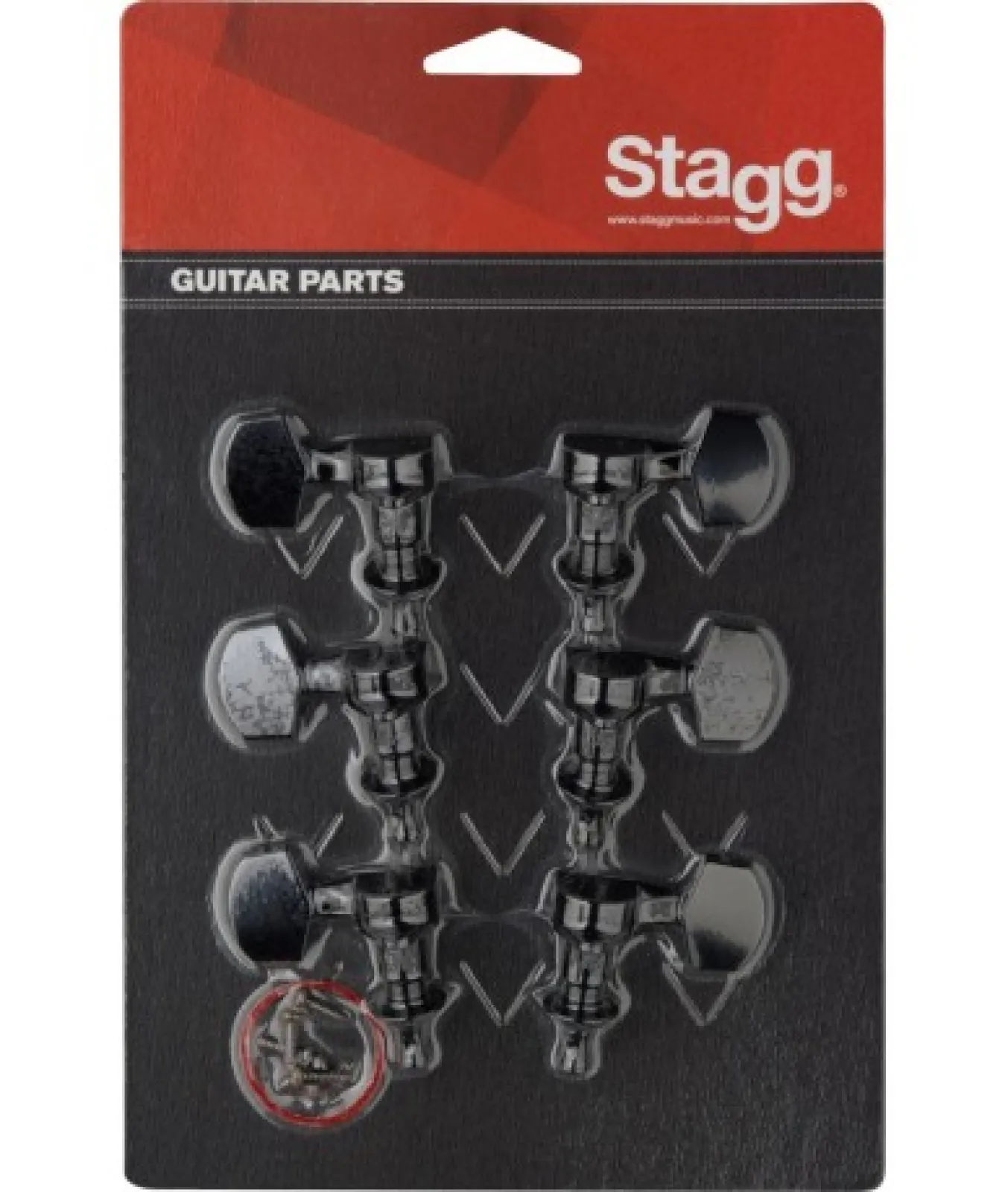 Stagg KG371BK hangolókulcs készlet fekete elektromos gitárhoz