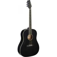 Stagg SA35 DS-BK LH balkezes akusztikus gitár