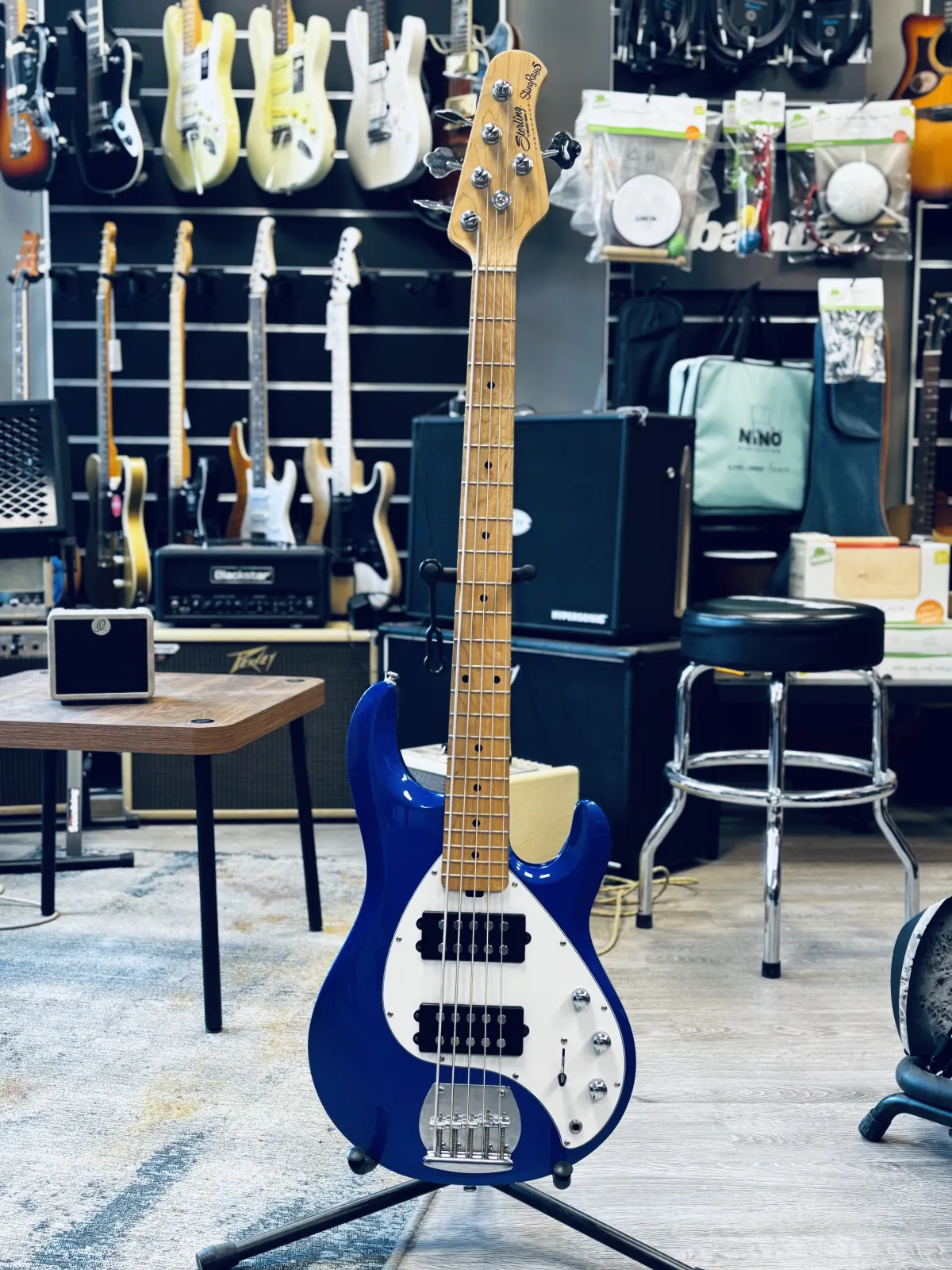 Sterling By Music Man Stingray 5 HH Cobra Blue