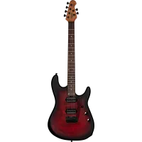 Sterling by Musicman Richardson 6 Dark Scarlet Burst Satin