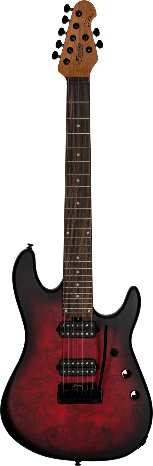Sterling by Musicman Richardson 7 Dark Scarlet Burst Satin