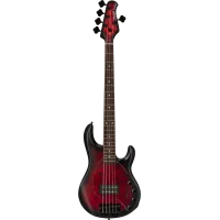 Sterling by Music Man StingRay RAY35 5-String Poplar Burl Dark Scarl