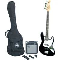 SX SB1 Bass Guitar Kit Black Elektromos basszusgitár