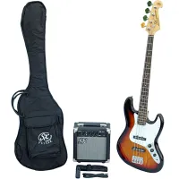 SX SB1 Bass Guitar Kit Sunburst Electric Bass Guitar