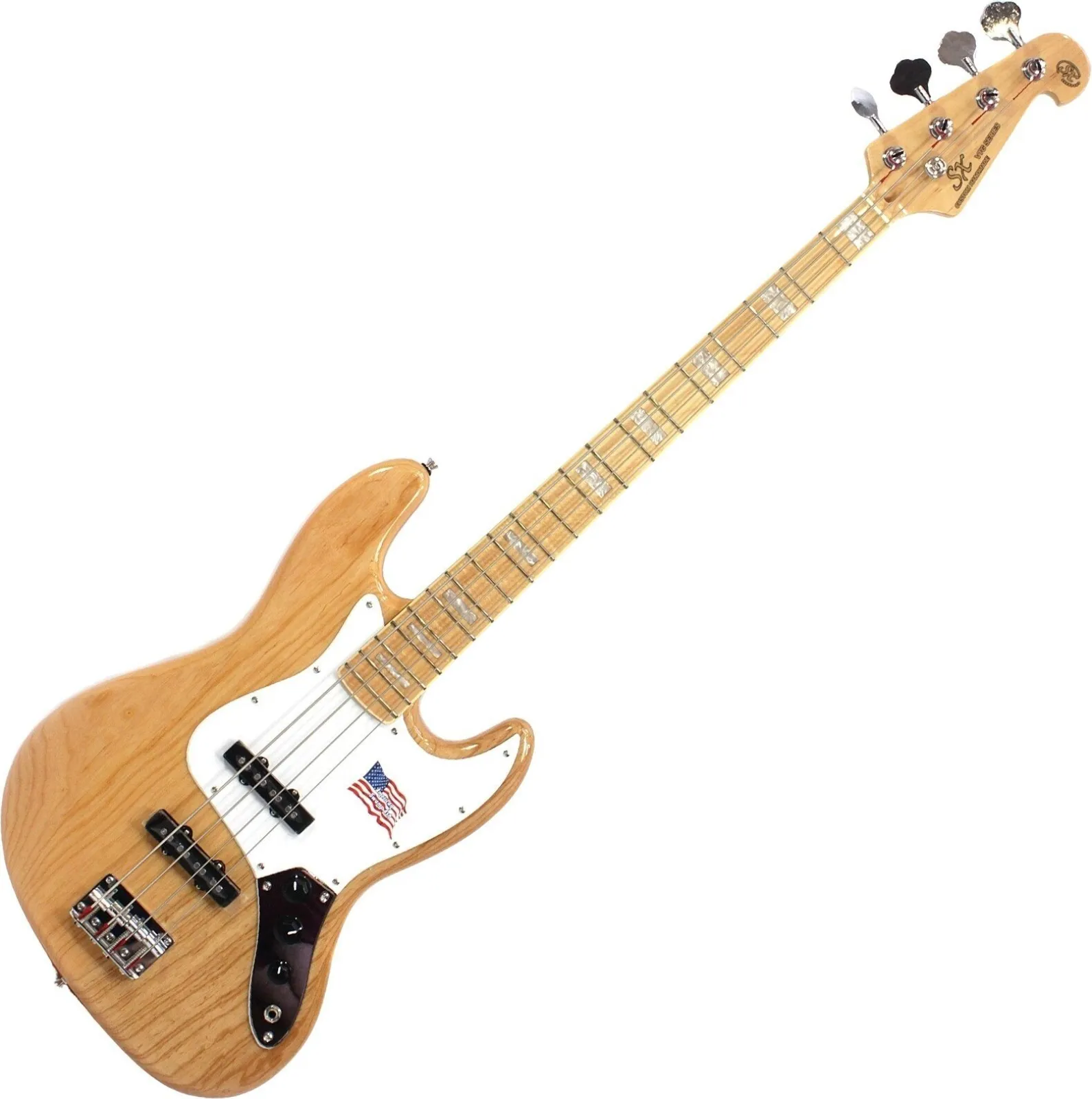 SX SJB75 Natural Electric Bass Guitar