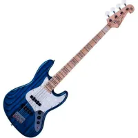 SX SJB75 Trans Blue Electric Bass Guitar