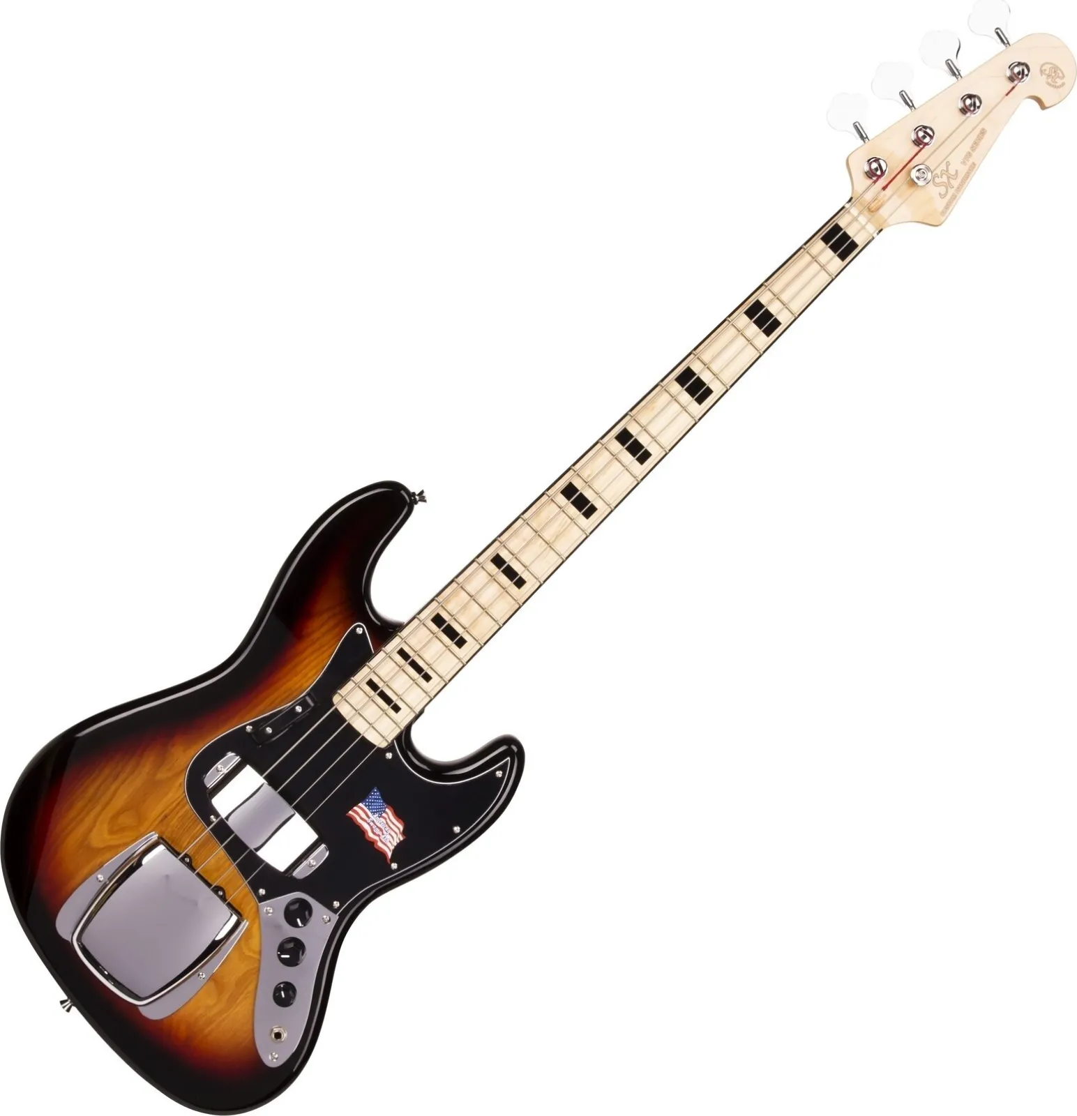 SX SJB75C-3TS 3-Tone Sunburst Elektromos basszusgitár