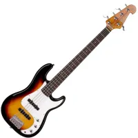 SX SPB62+/5 3-Tone Sunburst Electric Bass Guitar