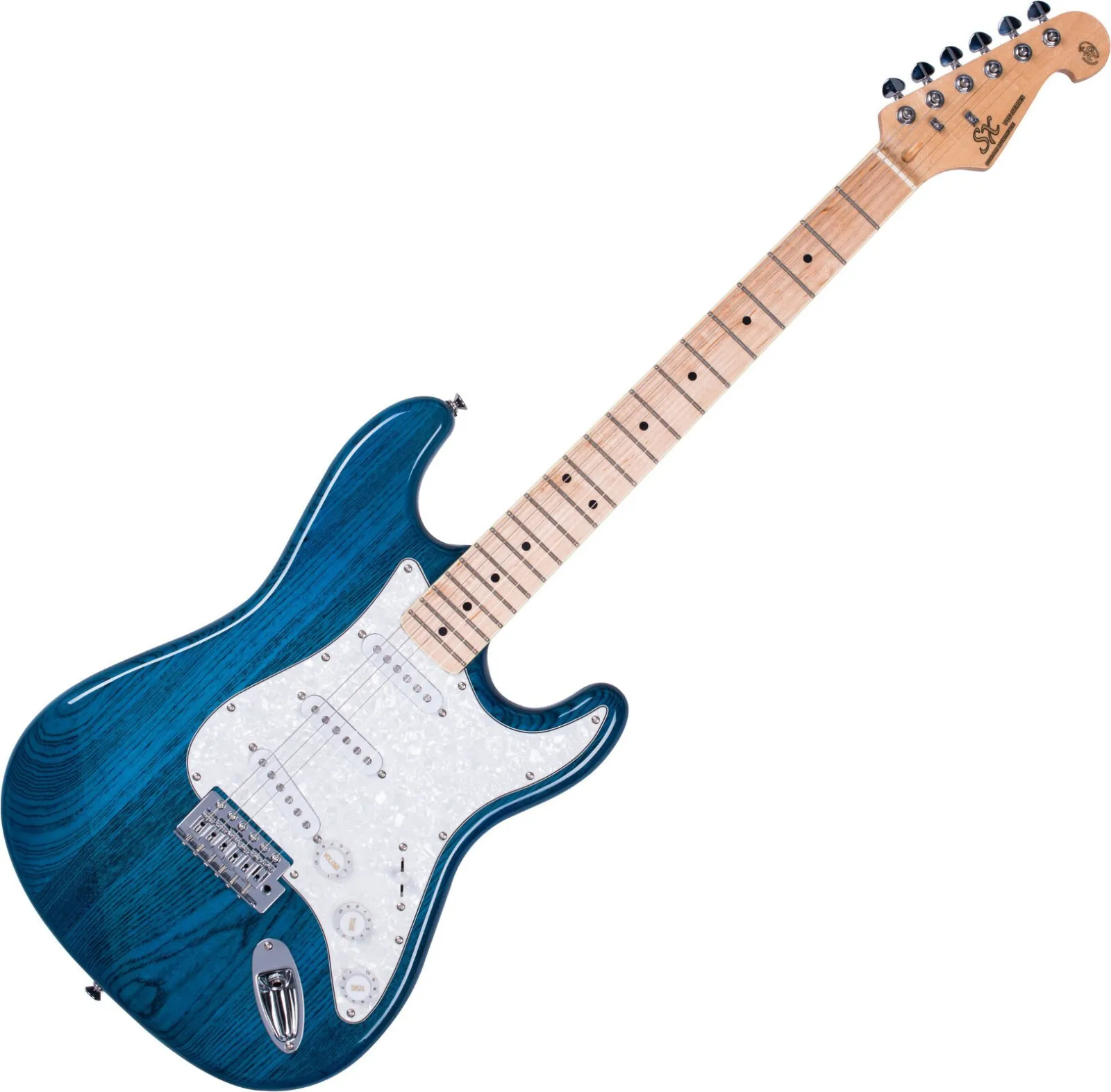 SX SST/ASH Trans Blue Electric Guitar
