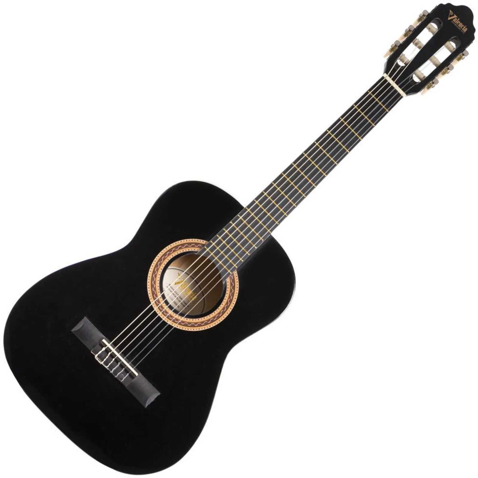 Valencia VC102 1/2 Black Classical Guitar