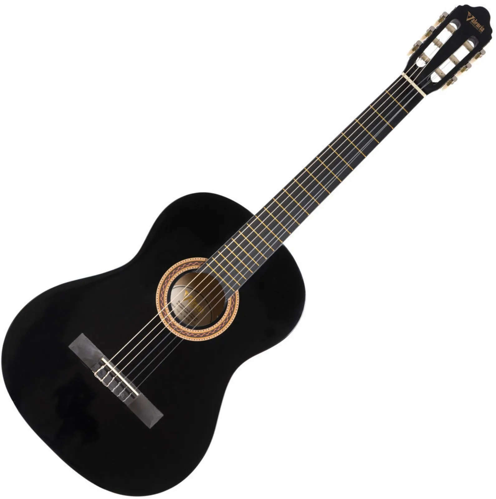Valencia VC104 4/4 Black Classical Guitar