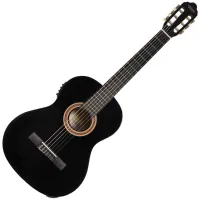 Valencia VC104E 4/4 Black Elektro-klasszikus gitár