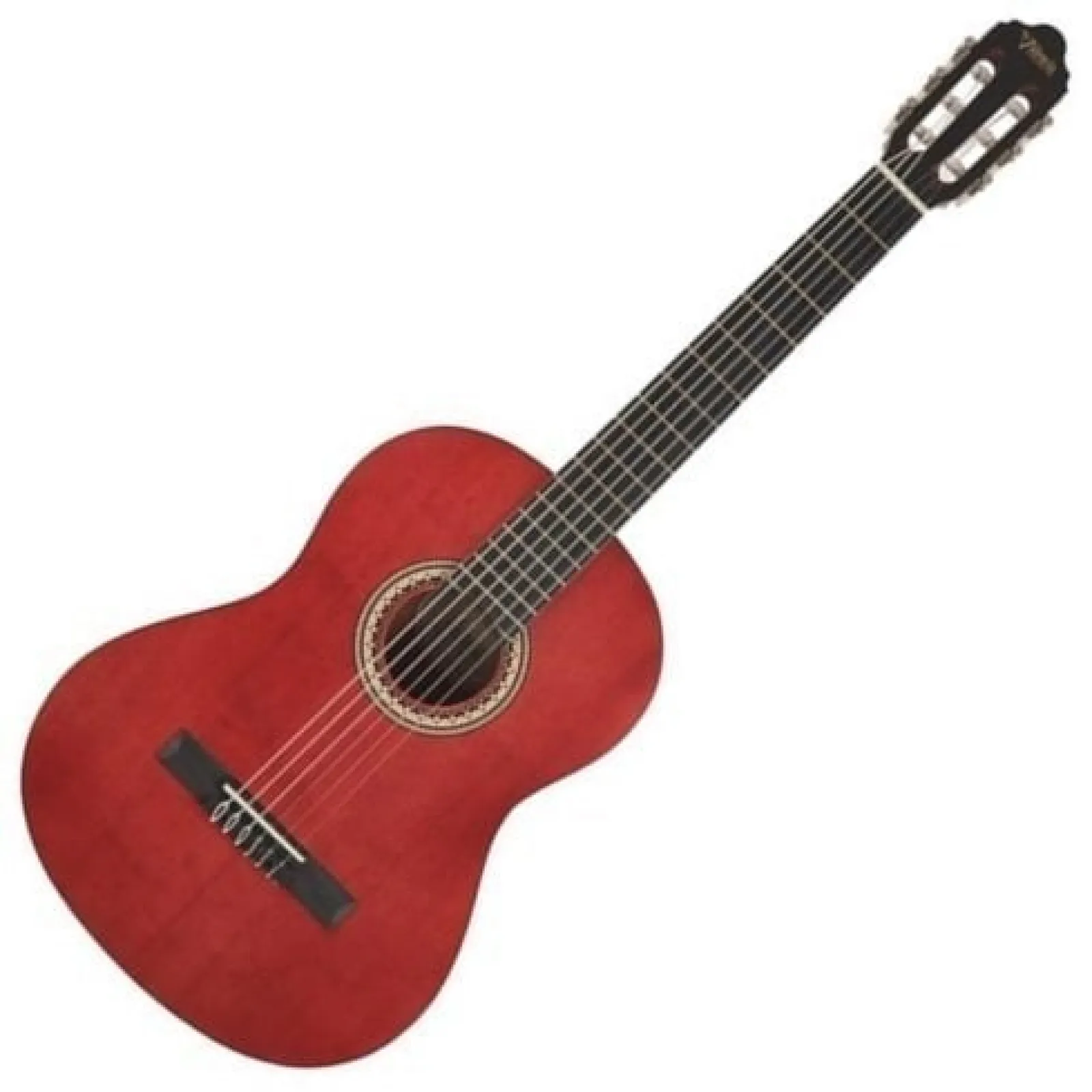 Valencia VC204 4/4 Transparent Wine Red Classical Guitar