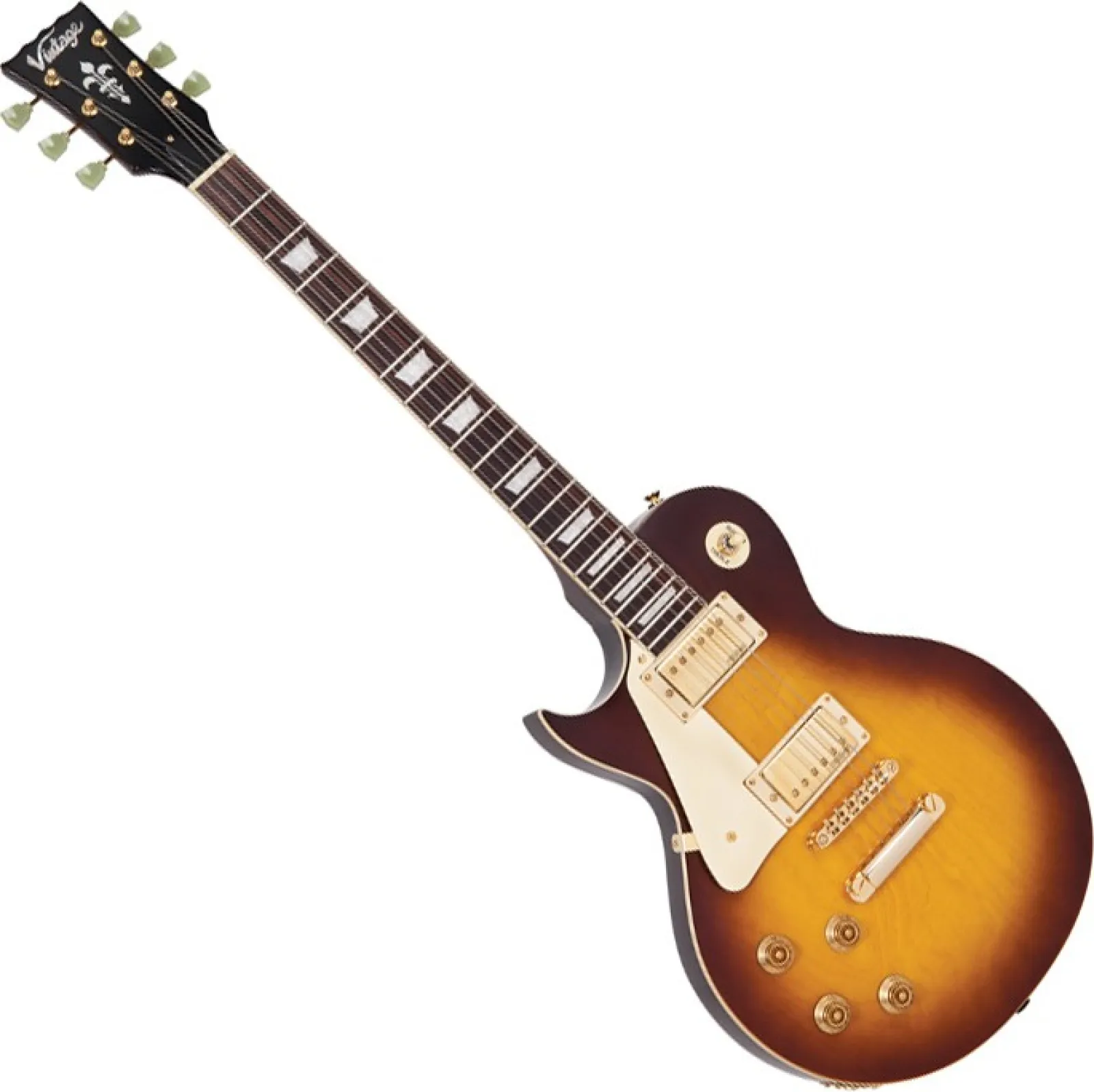 Vintage LV100TSB Balkezes Elektromos gitár Tobacco Sunburst