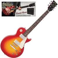 VINTAGE V10 Coaster Electric Guitar Set - Cherry Sunburst