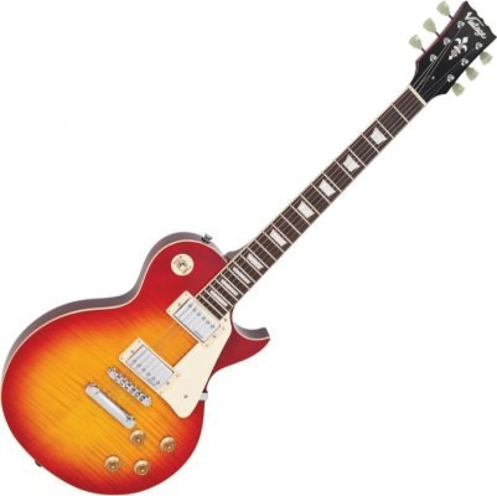 Vintage V100CS Electric Guitar Cherry Sunburst