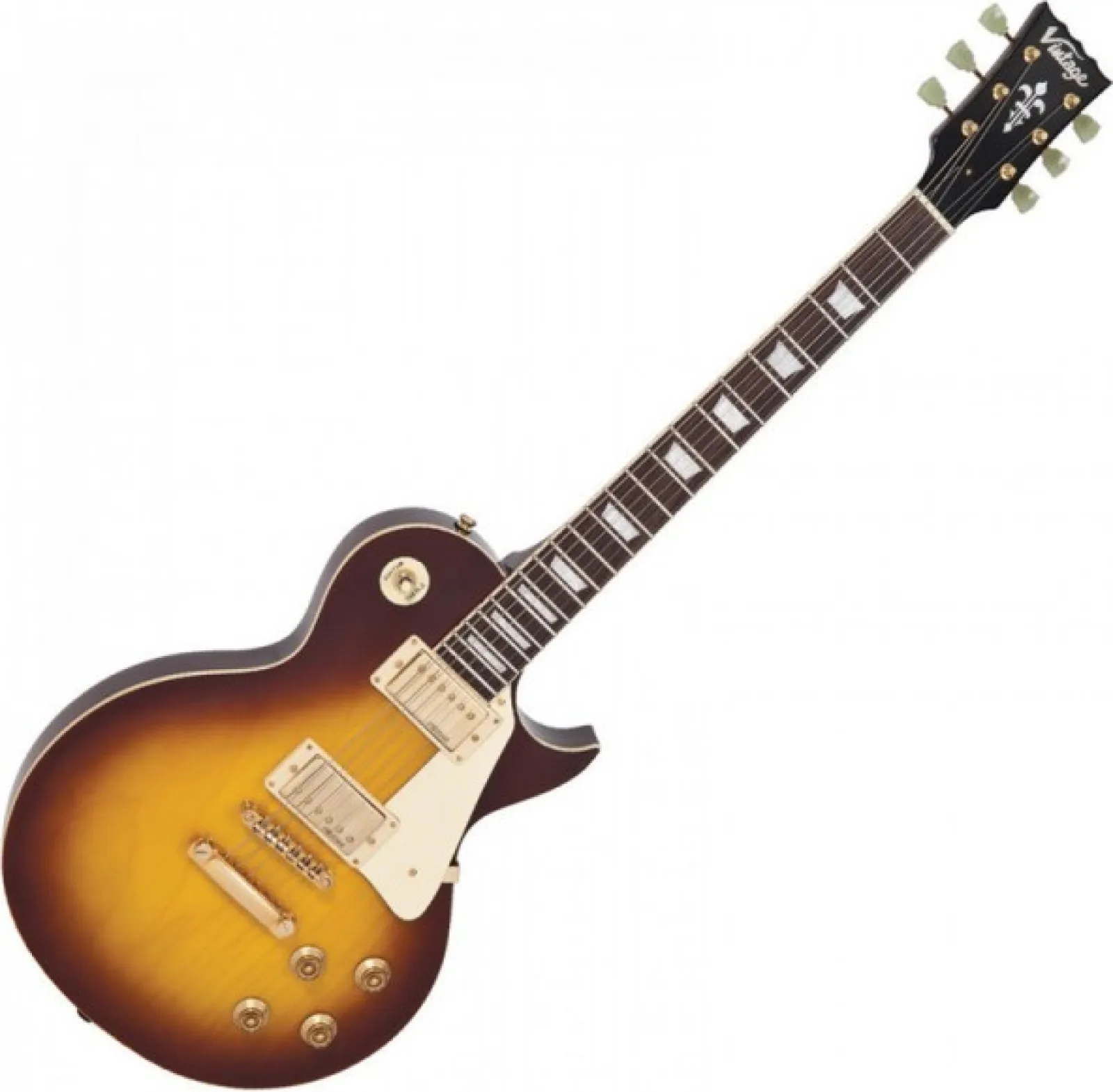 Vintage V100HB Electric Guitar Honey Burst