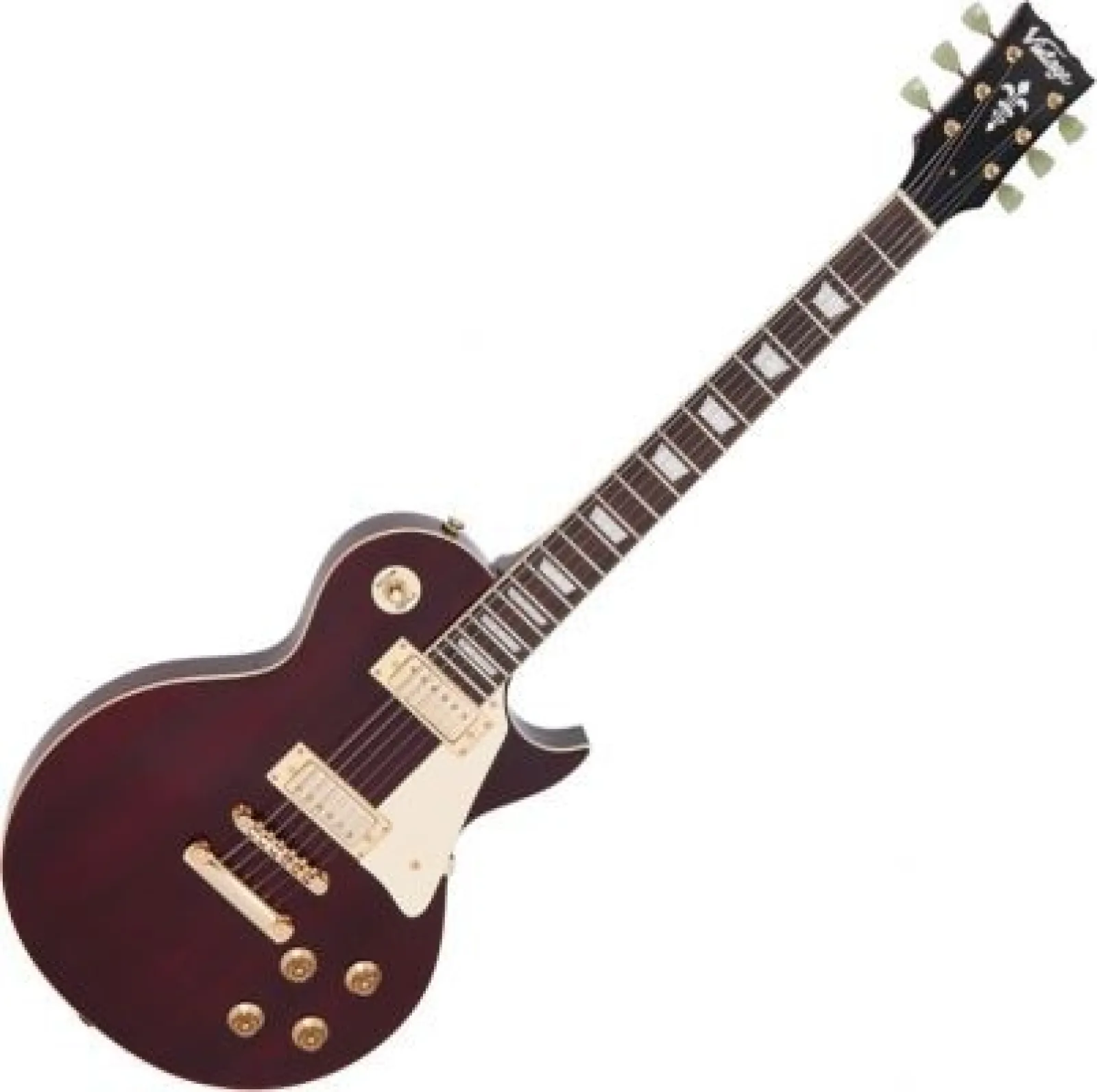 Vintage V100WR Electric Guitar Wine Red