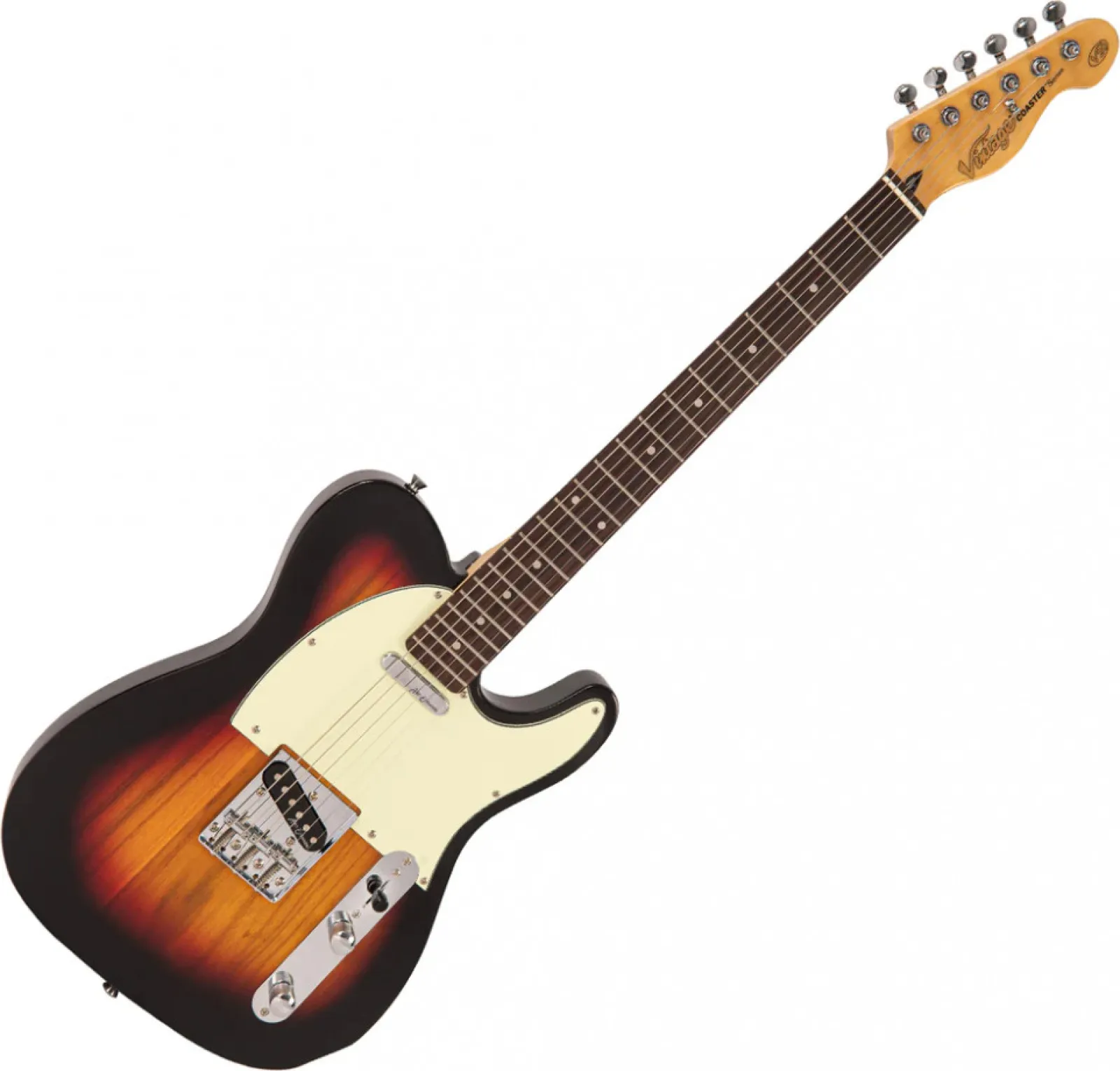 Vintage V20SB Coaster 3-Tone sunburst elektromos gitár