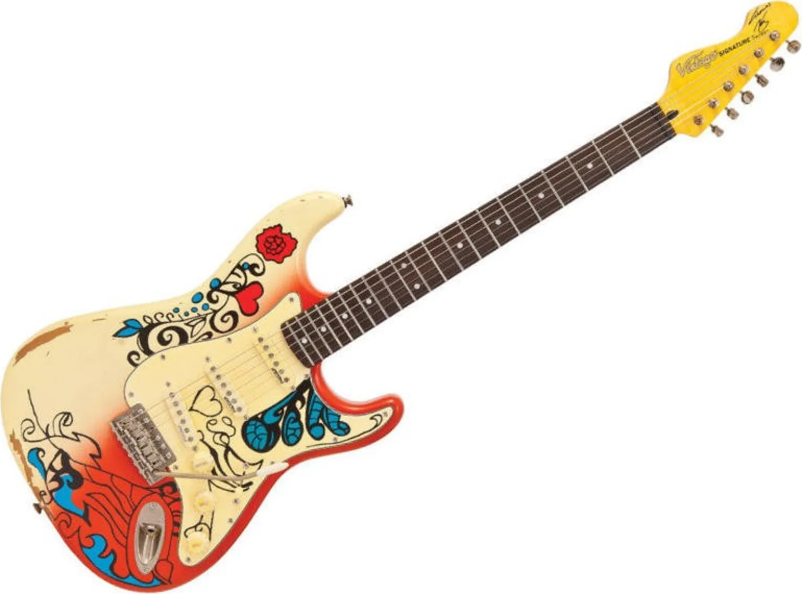 Vintage V6MRHDX elektromos gitár Thomas Blug Summer Of Love