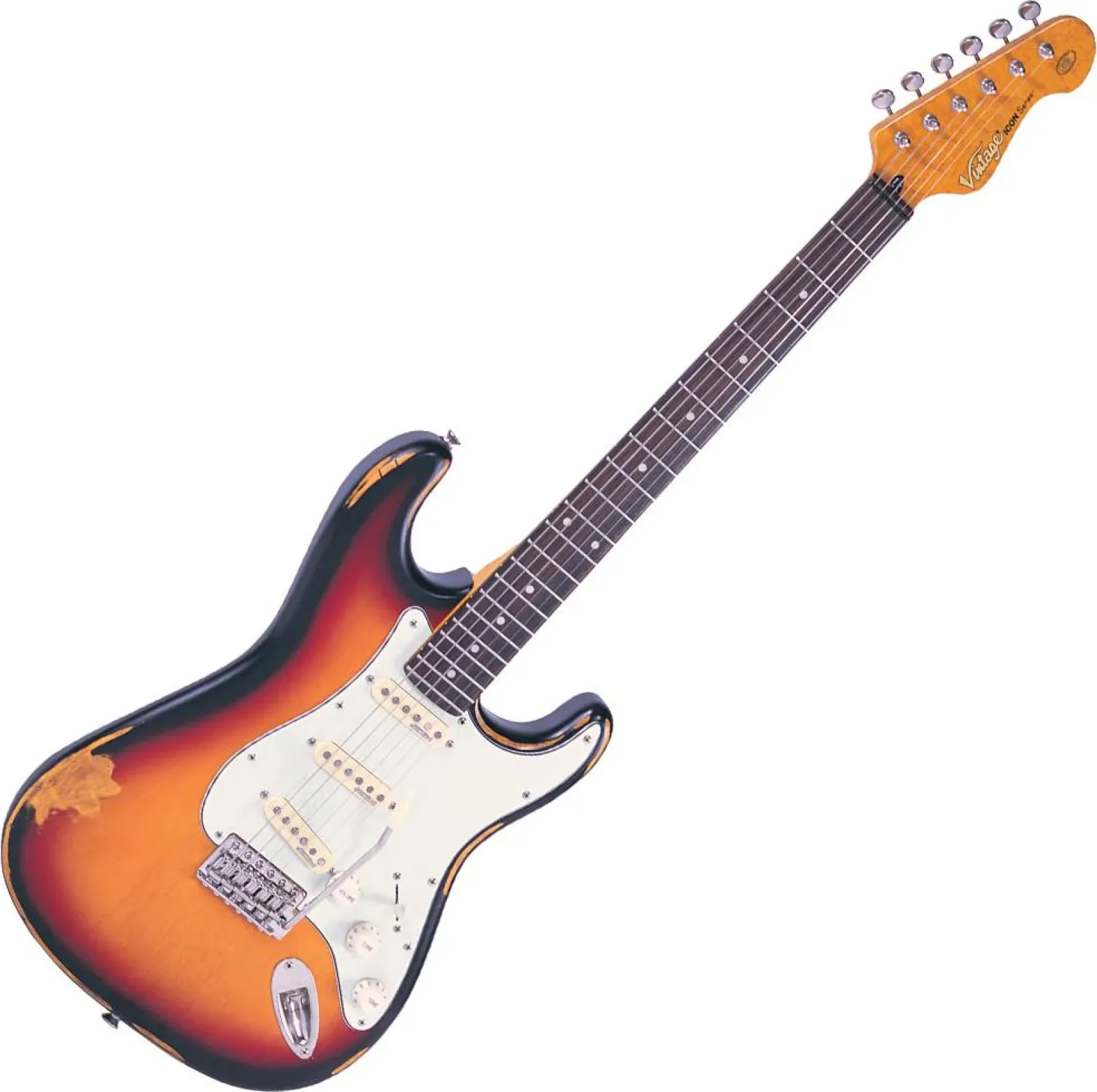 Vintage V6MRSSB elektromos gitár Sunburst