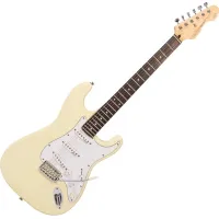 Vintage V6VW Electric Guitar White