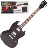 VINTAGE VIP-V69 Coaster elektromos gitár szett - Boulevard Black