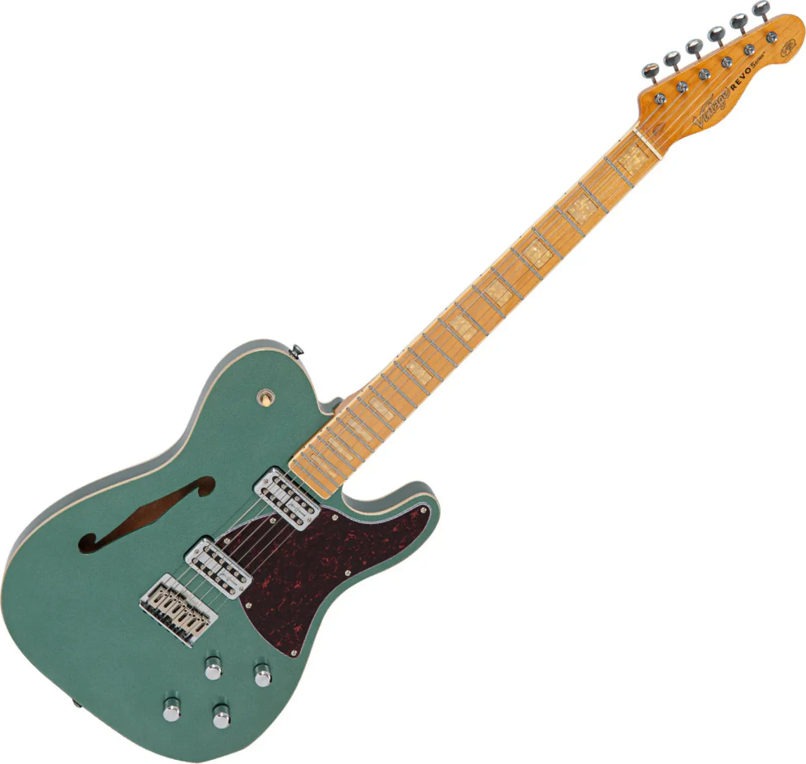VINTAGE VRD850GM REVO Midline Electric Guitar Green Metallic